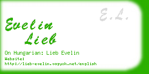 evelin lieb business card